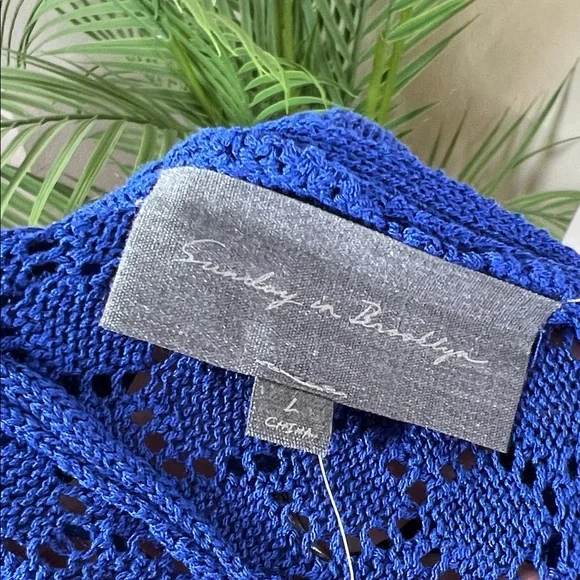 NWT Anthropologie Sunday in Brooklyn Halter Crochet Swim Cover Up Midi Dress L - Picture 10 of 13